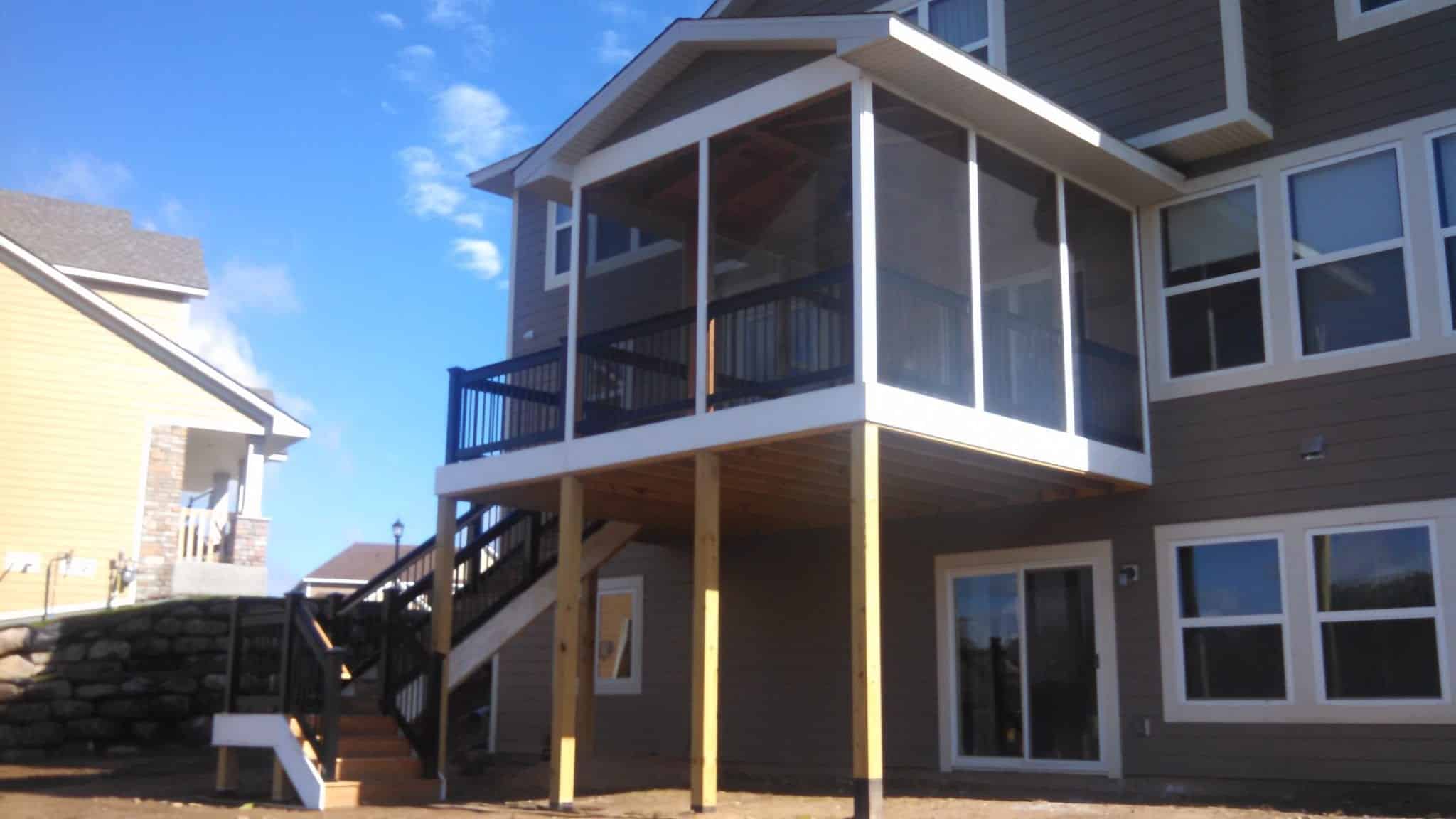 Three season porch on the second floor.
